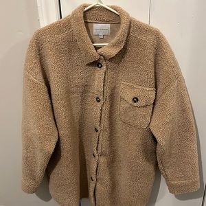 Poppy & Peonies XL/XXL Brown Shacket